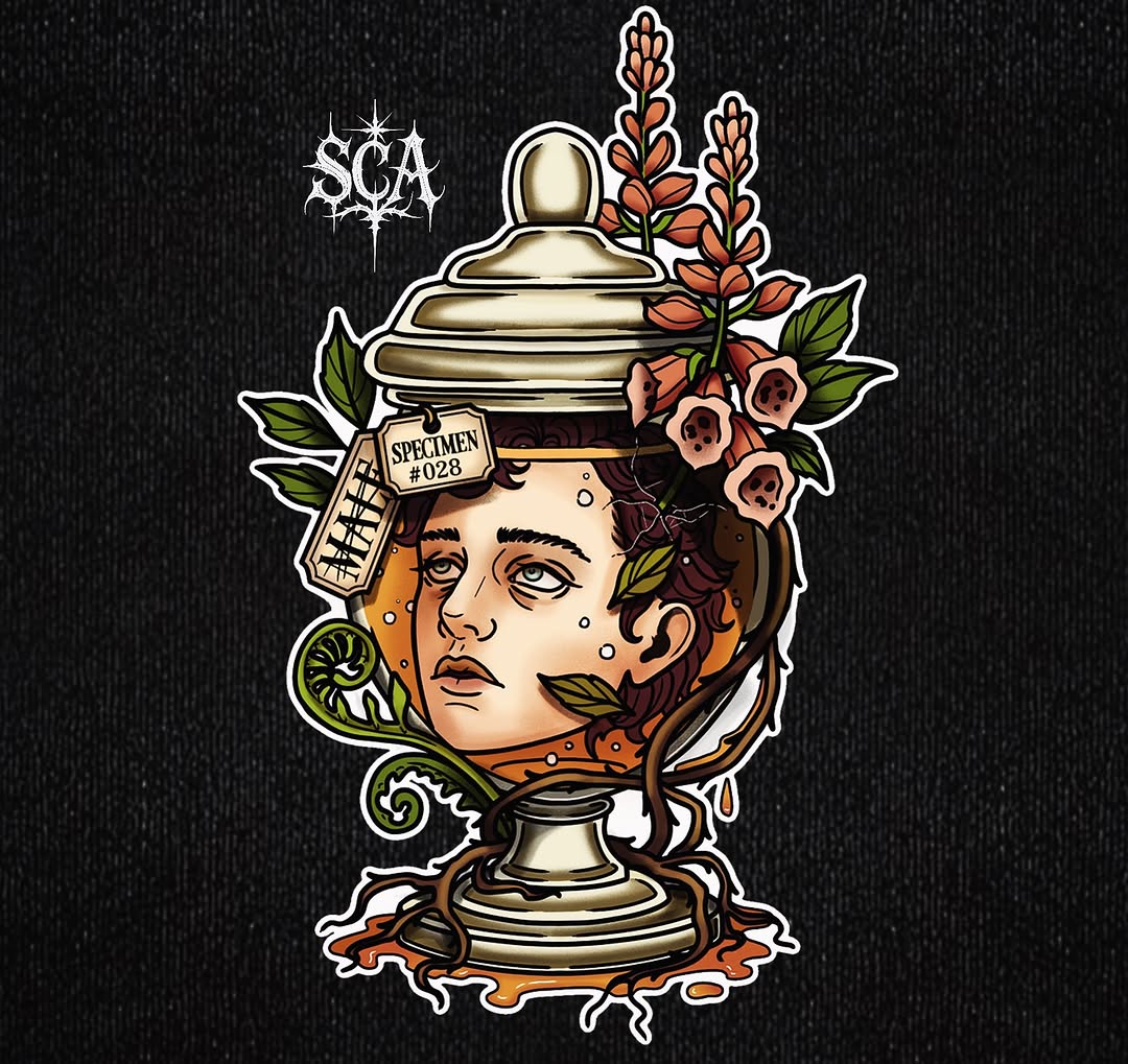 Tattoo by @spookycreature.art โ neo_traditional, dark_realism
