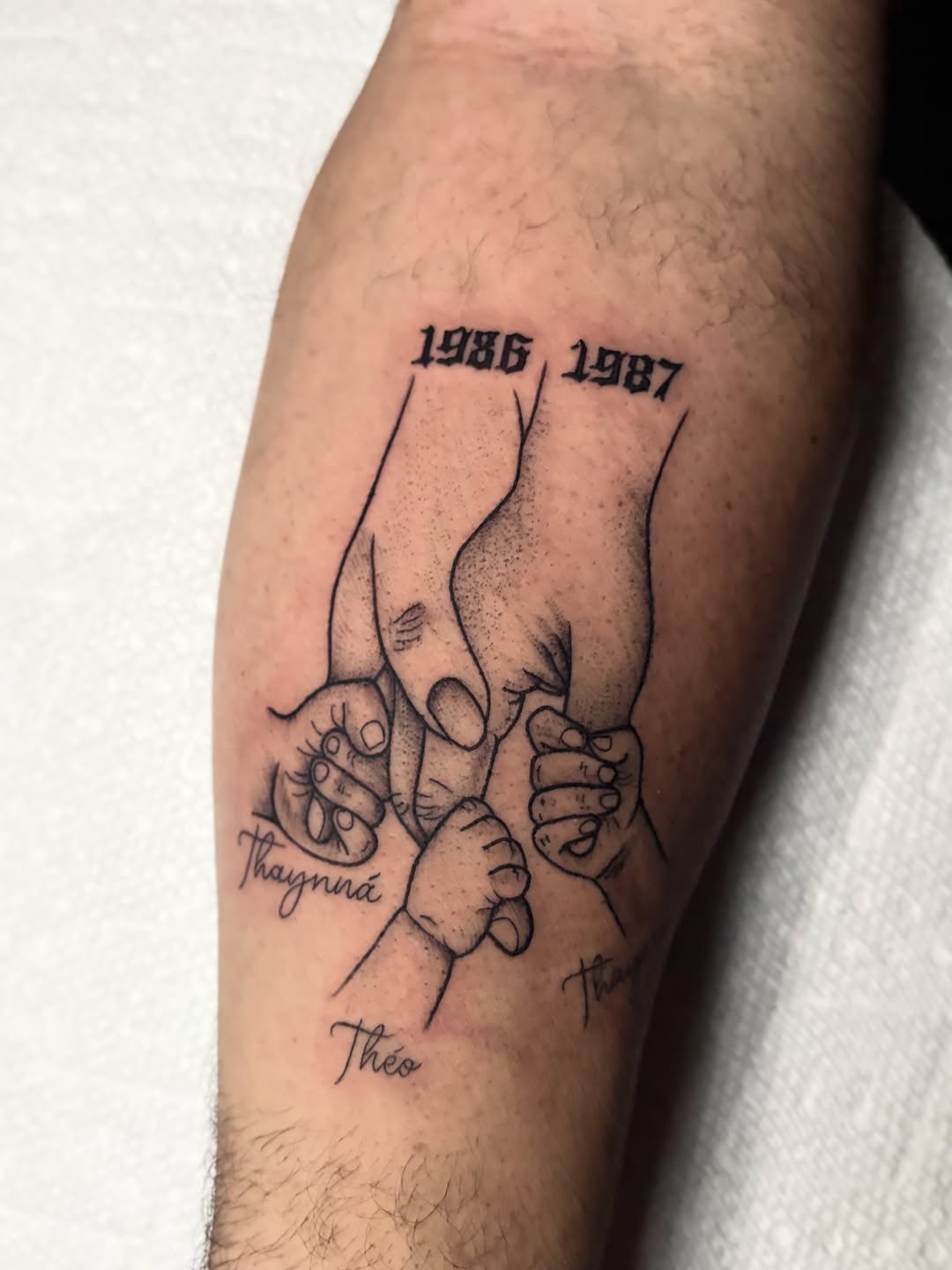Tattoo by @messiastattooartist — black_and_grey, lettering_script