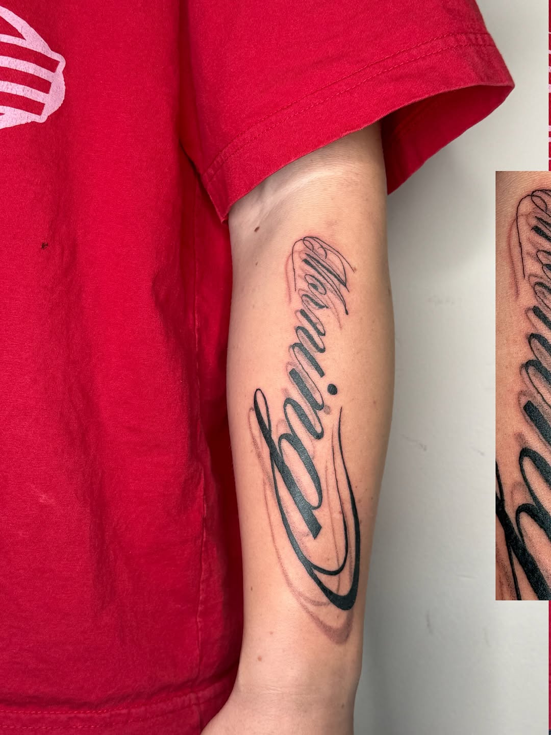 Tattoo by @seren.tatts — lettering_script