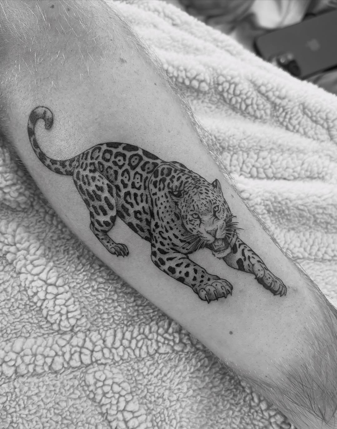 Tattoo by @secretlinetattoo — black_and_grey
