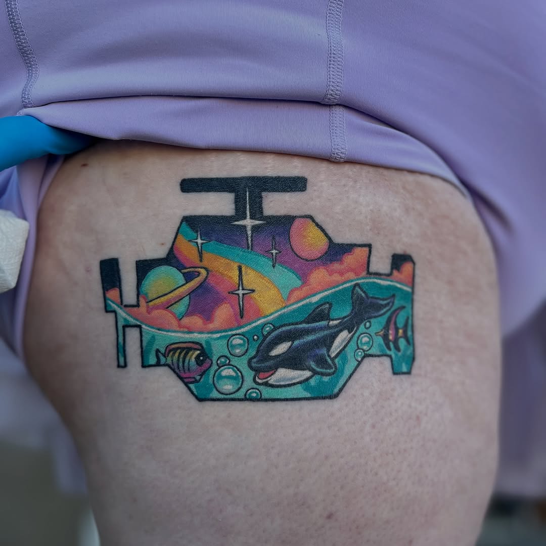 Tattoo by @alextattoosnc — illustrative, new_school