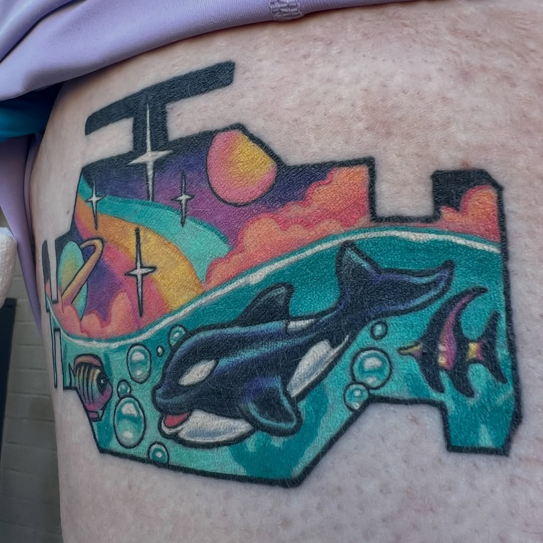 Tattoo by @alextattoosnc — illustrative, new_school