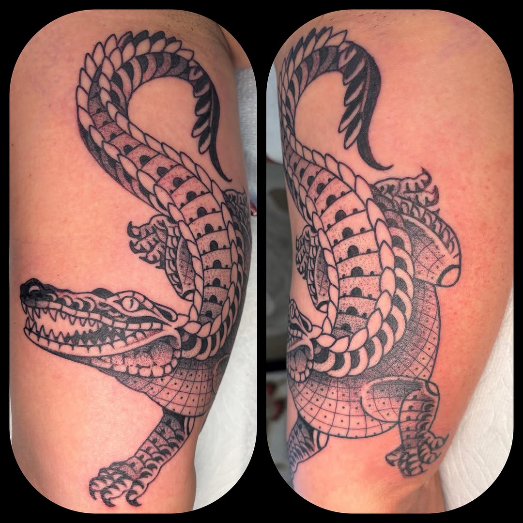 Tattoo by @ben_cheesewht — black_and_grey, dotwork