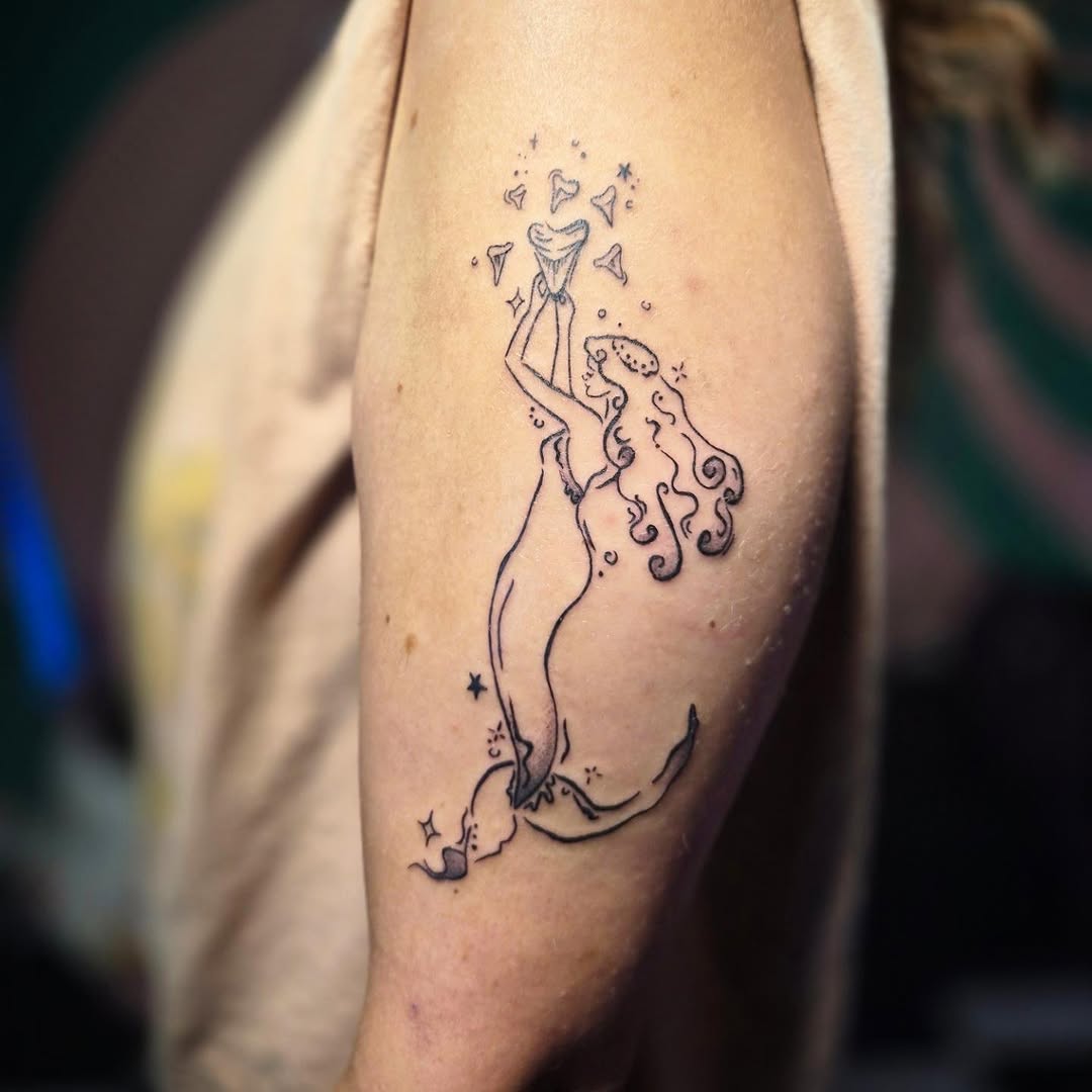 Tattoo by @wickedlilyink — illustrative, fine_line