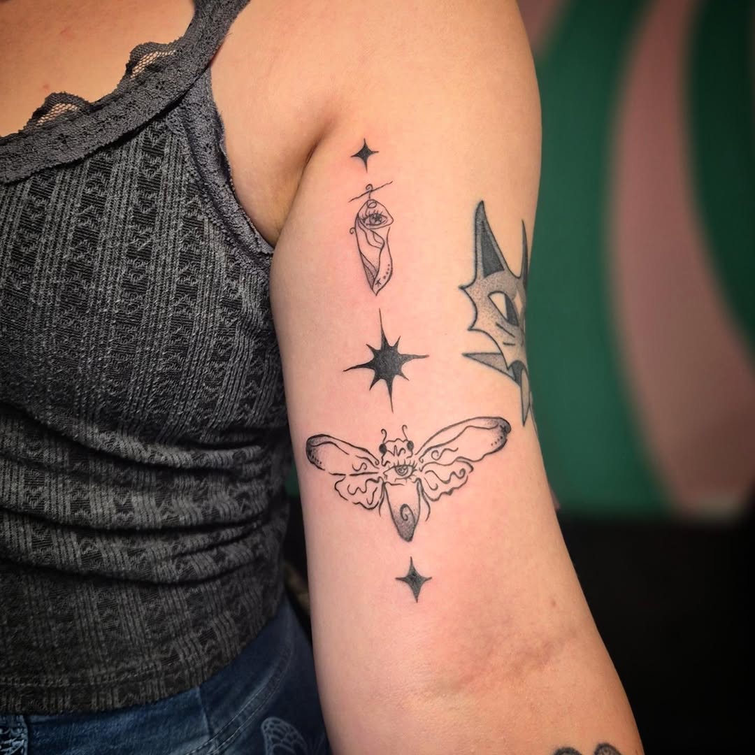 Tattoo by @wickedlilyink — illustrative, fine_line