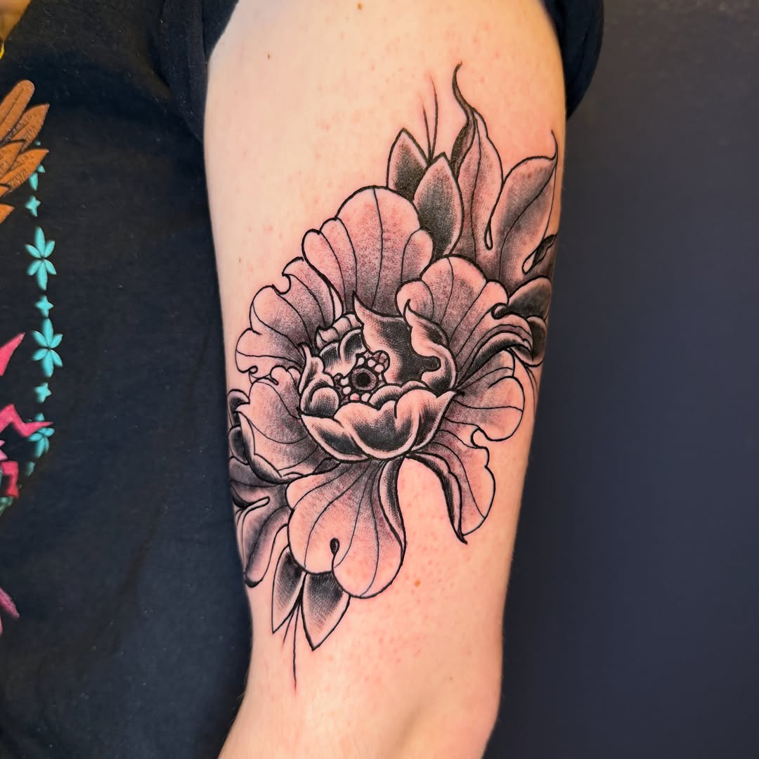Tattoo by @erh_mer_gerd โ black_and_grey, illustrative