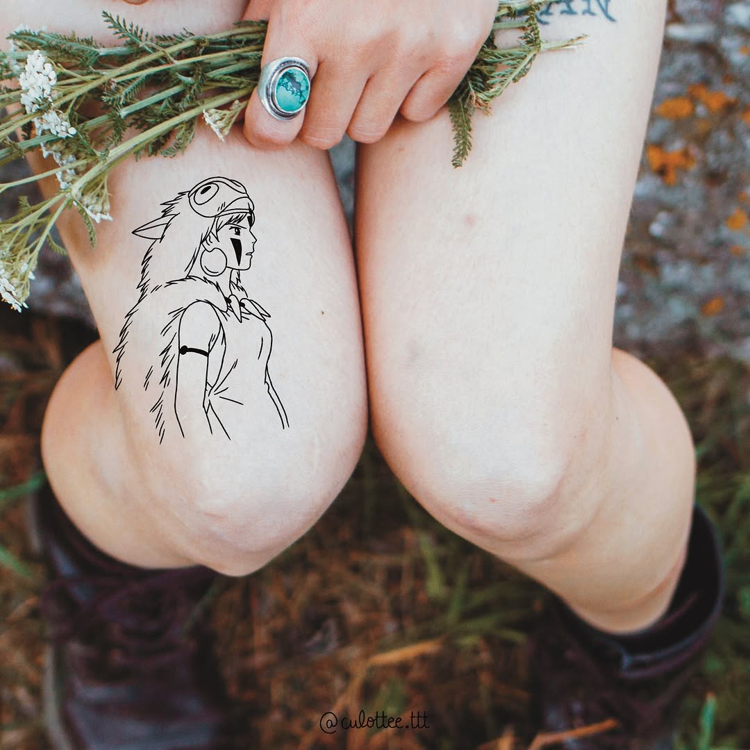 Tattoo by @culottee.ttt — illustrative, anime