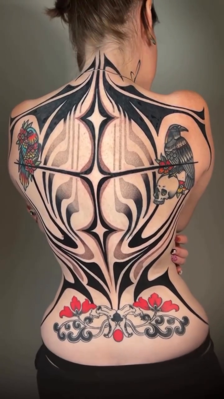 Tattoo by @katnoirink โ blackwork, ornamental