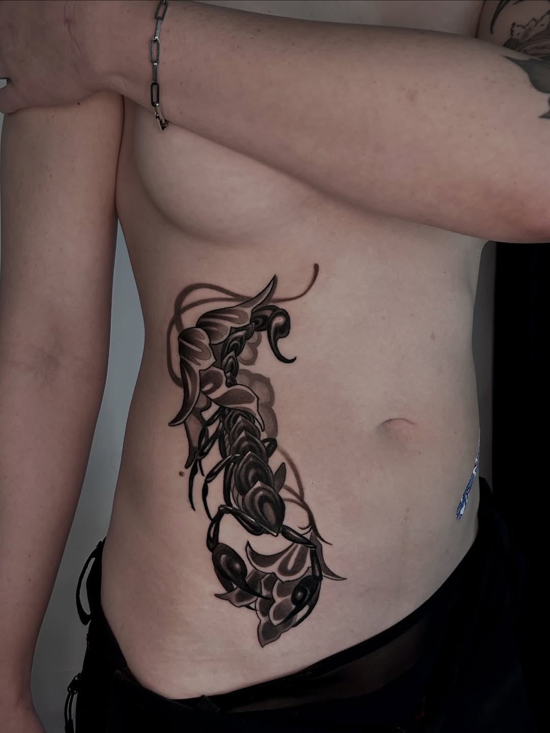 Tattoo by @le_babs — black_and_grey, dark_realism