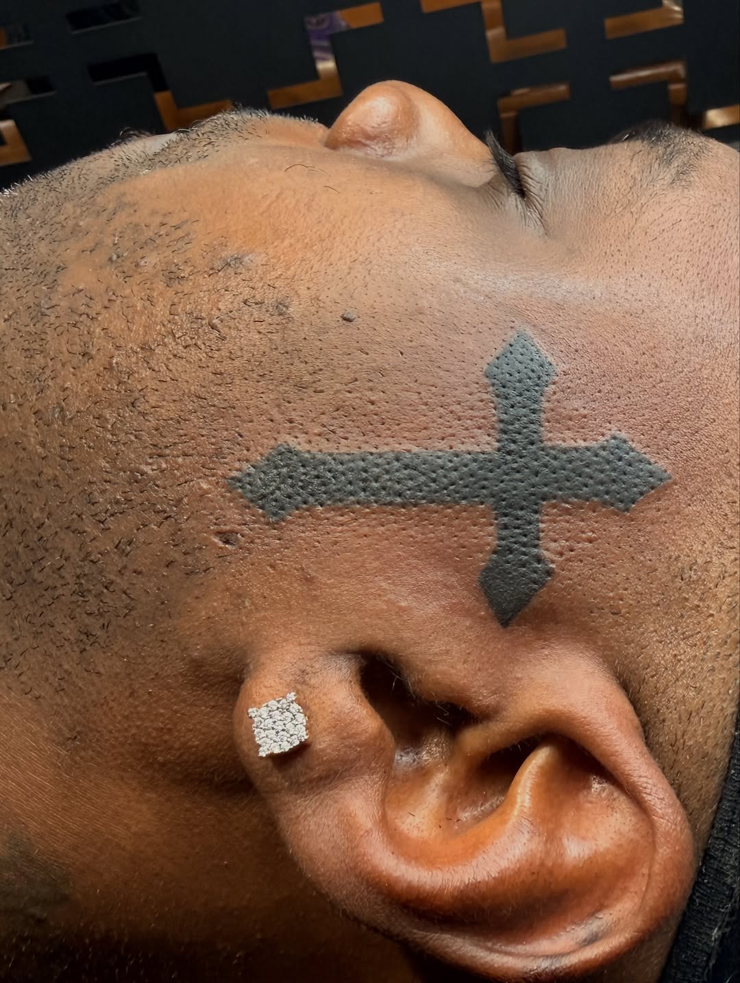 Tattoo by @tyd_inkedbybige — blackwork, geometric