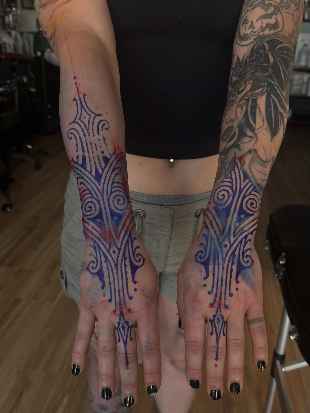 Tattoo by @yasa.tattoo — geometric, illustrative