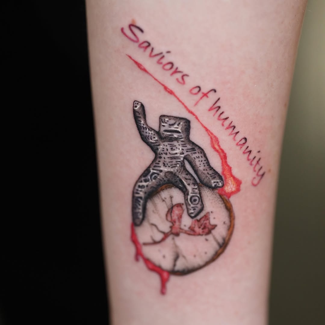 Tattoo by @litebritetattoo — illustrative, lettering_script