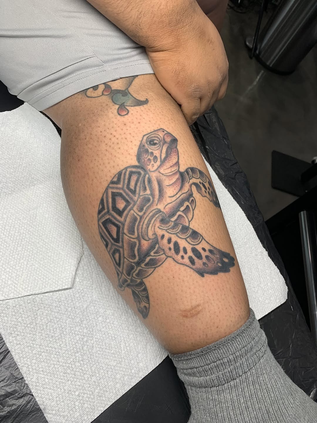 Tattoo by @drowsytattoos — black_and_grey, realism