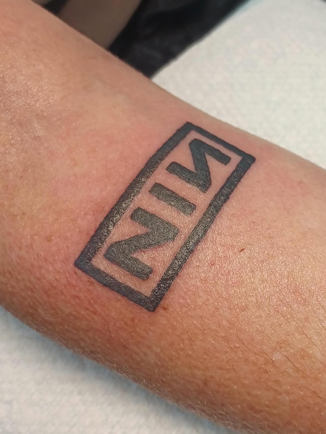 Tattoo by @stabinks — blackwork, lettering_script