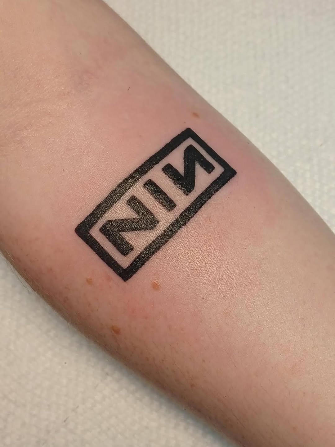 Tattoo by @stabinks — lettering_script, blackwork