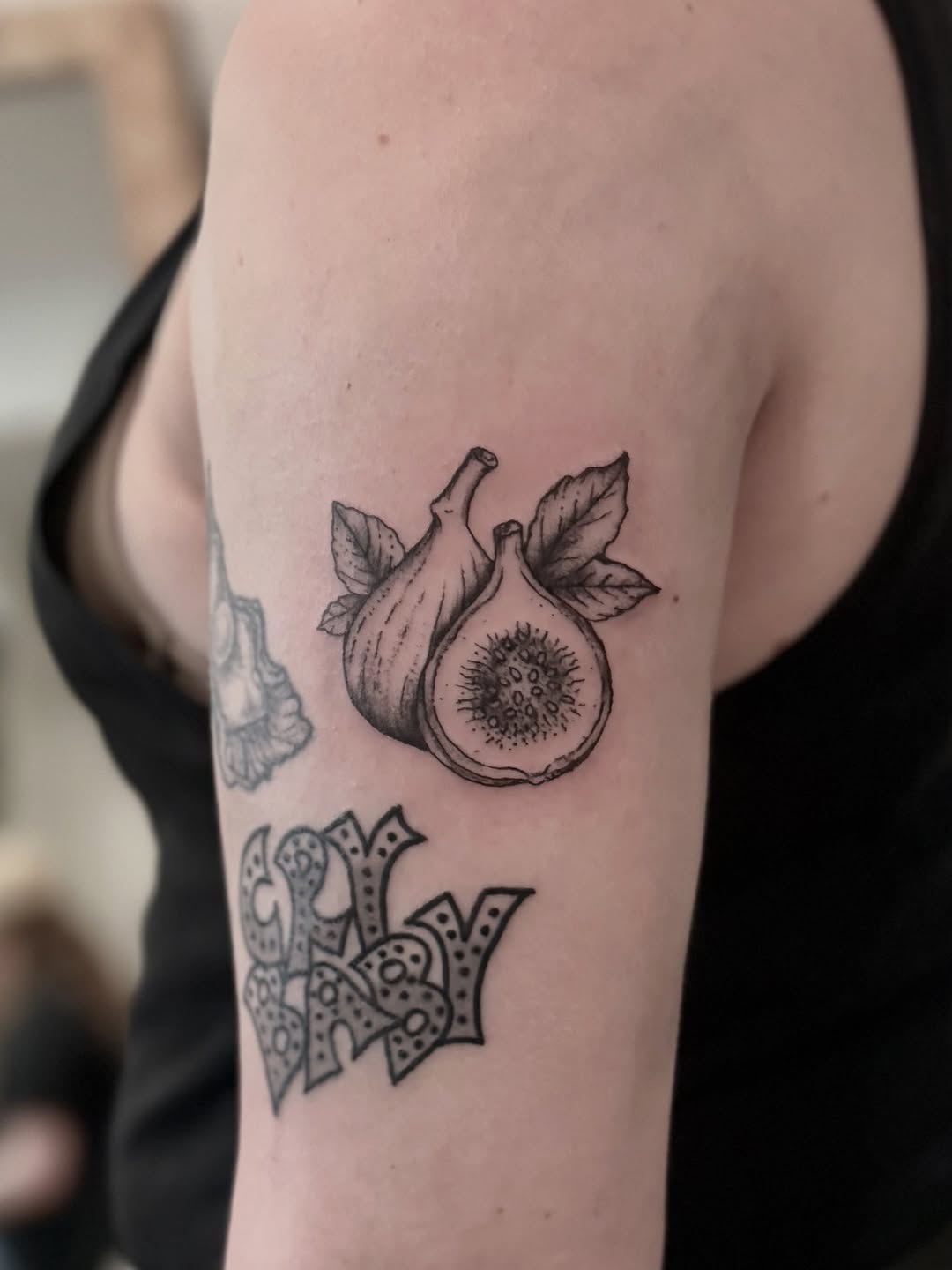 Tattoo by @hellridertattoo — black_and_grey