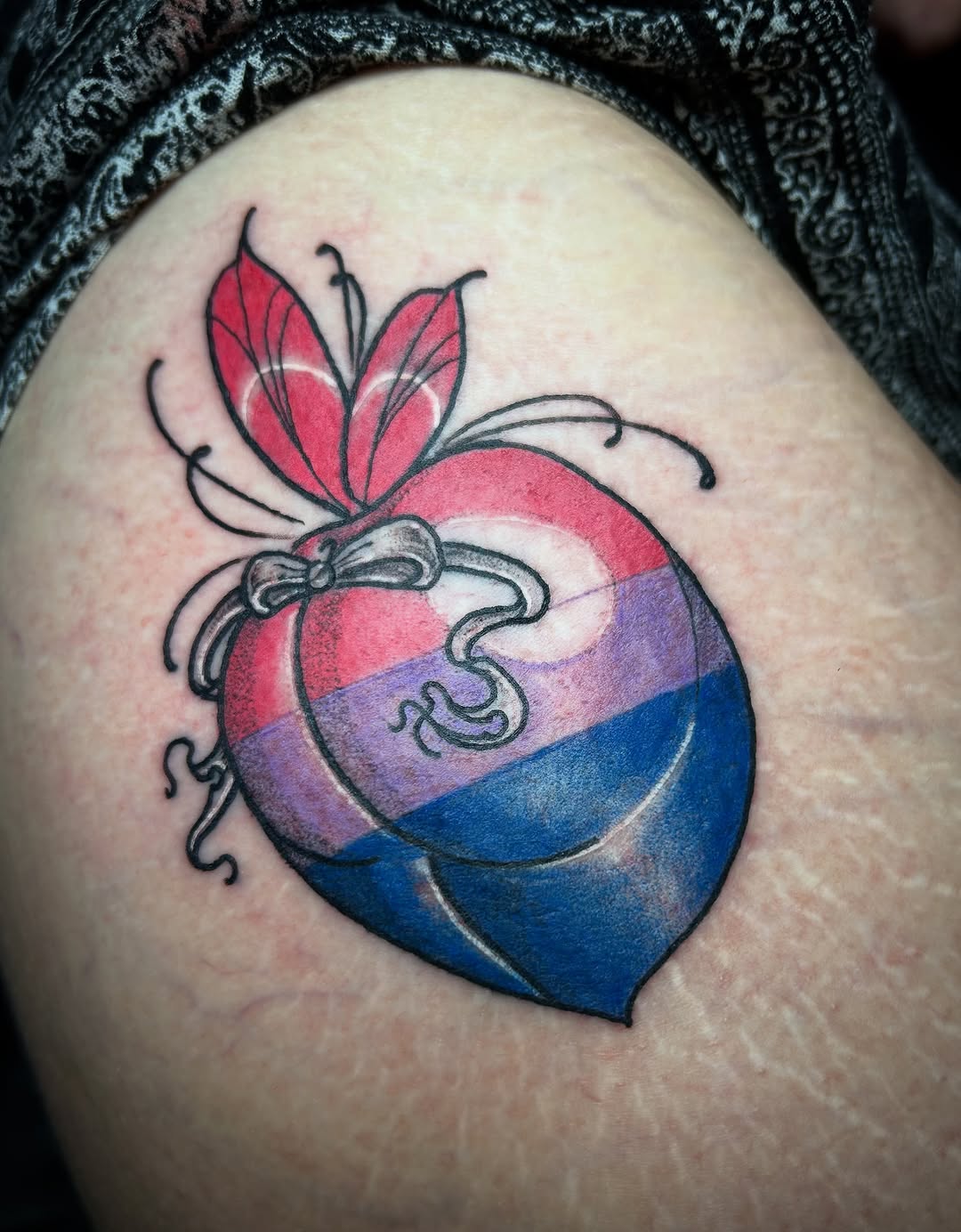 Tattoo by @prettyinink_tattoo — illustrative, geometric