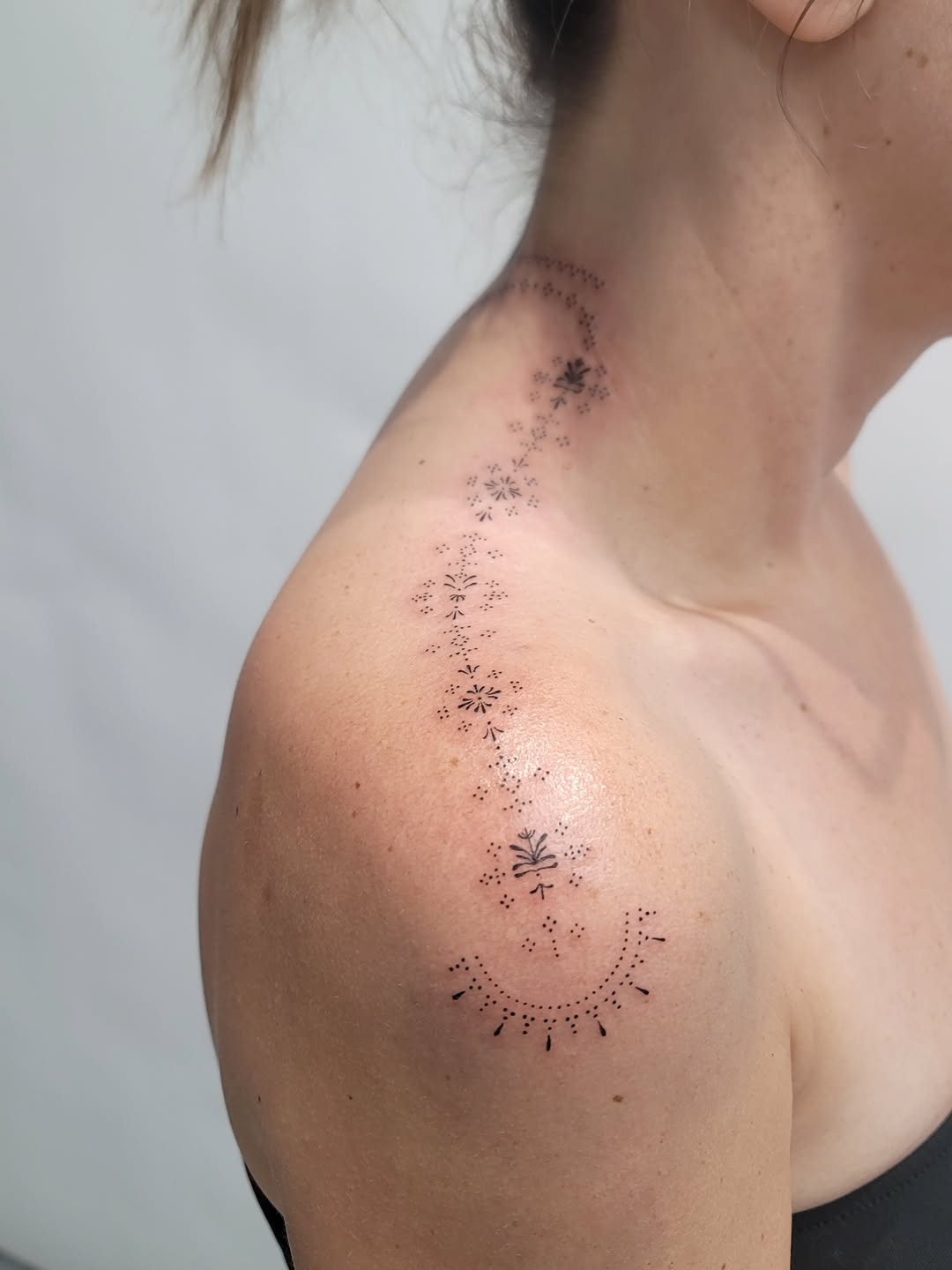 Tattoo by @christinaphungtattoos — fine_line, dotwork
