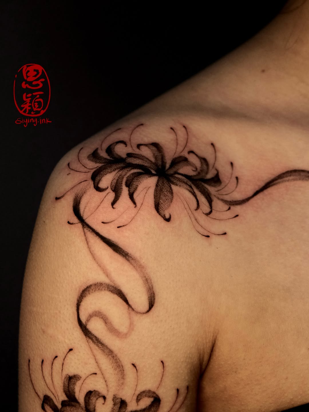 Tattoo by @siying.ink โ illustrative, blackwork