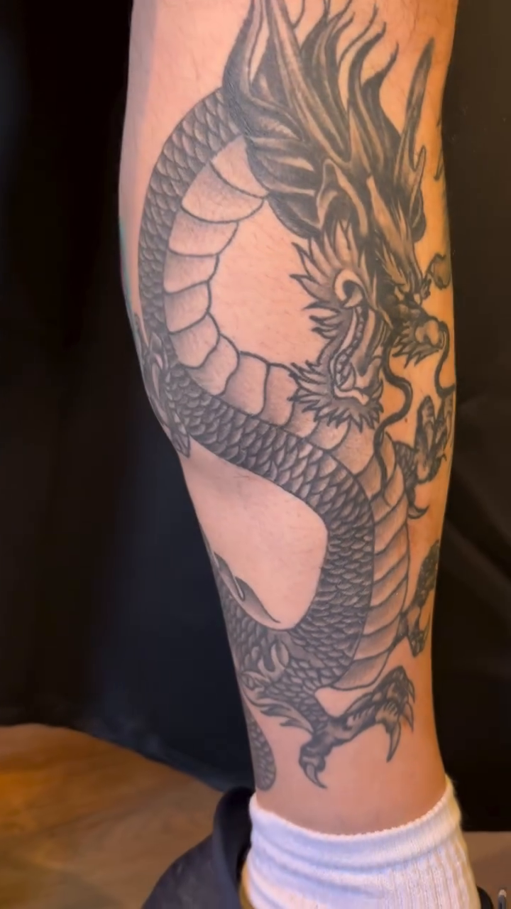 Tattoo by @tayalynntattoos — japanese_irezumi, black_and_grey