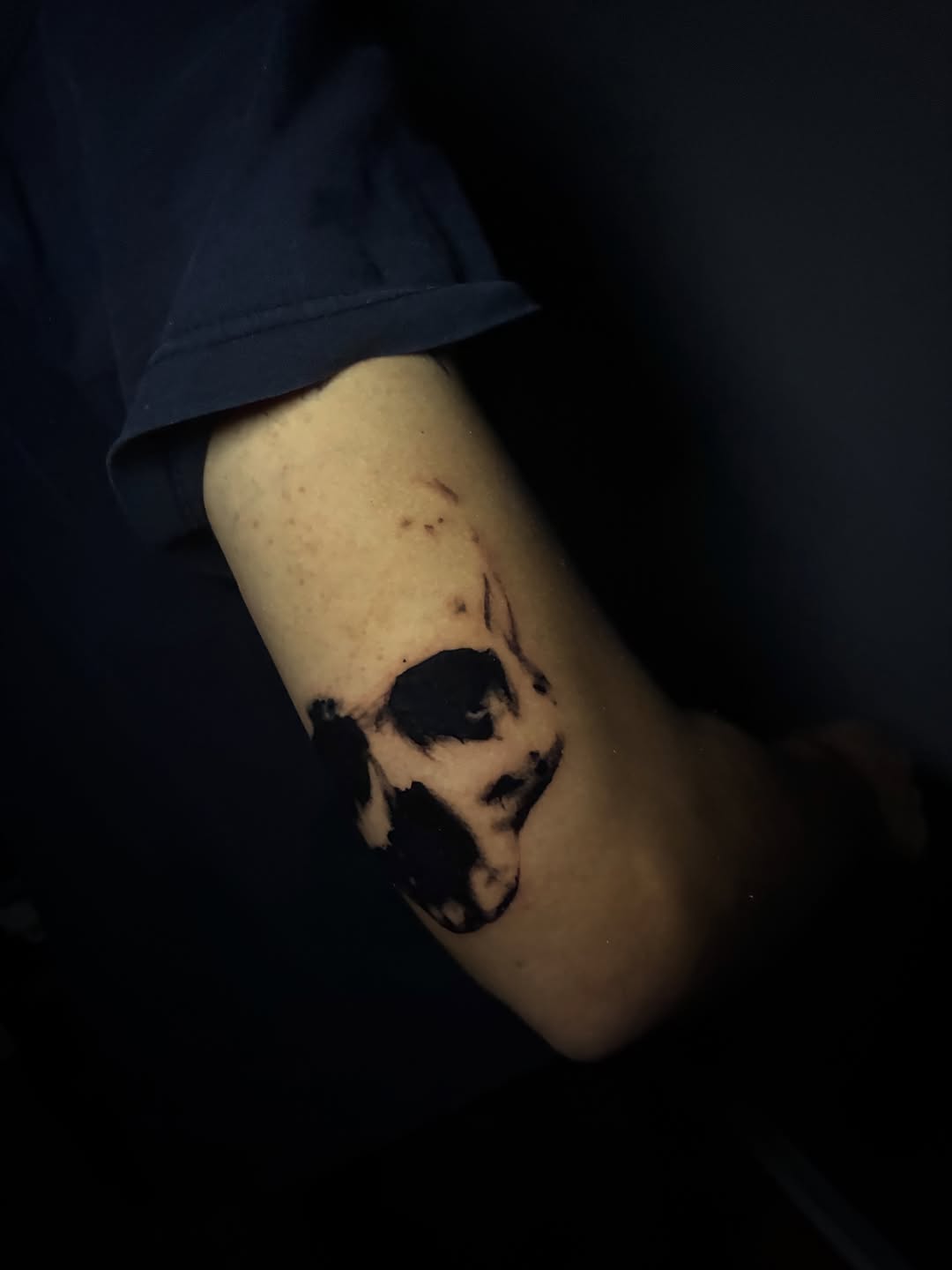 Tattoo by @halfwit__ — blackwork