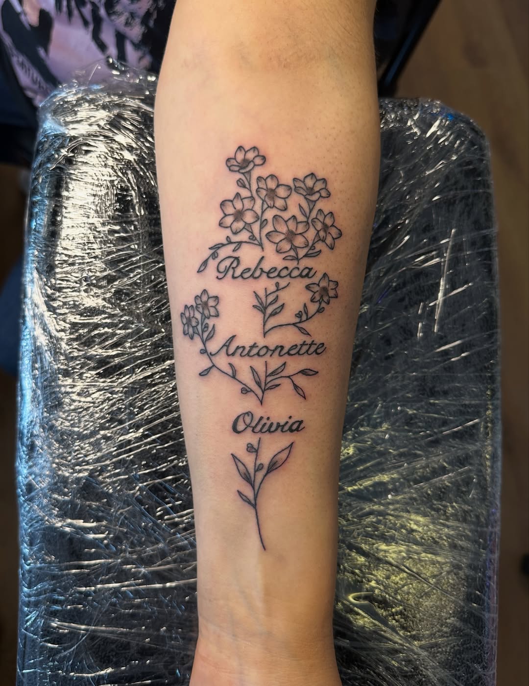 Tattoo by @drewthetattooguy β fine_line, lettering_script