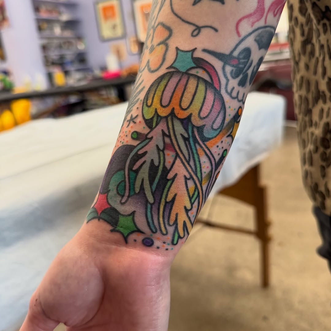 Tattoo by @rarespider โ new_school