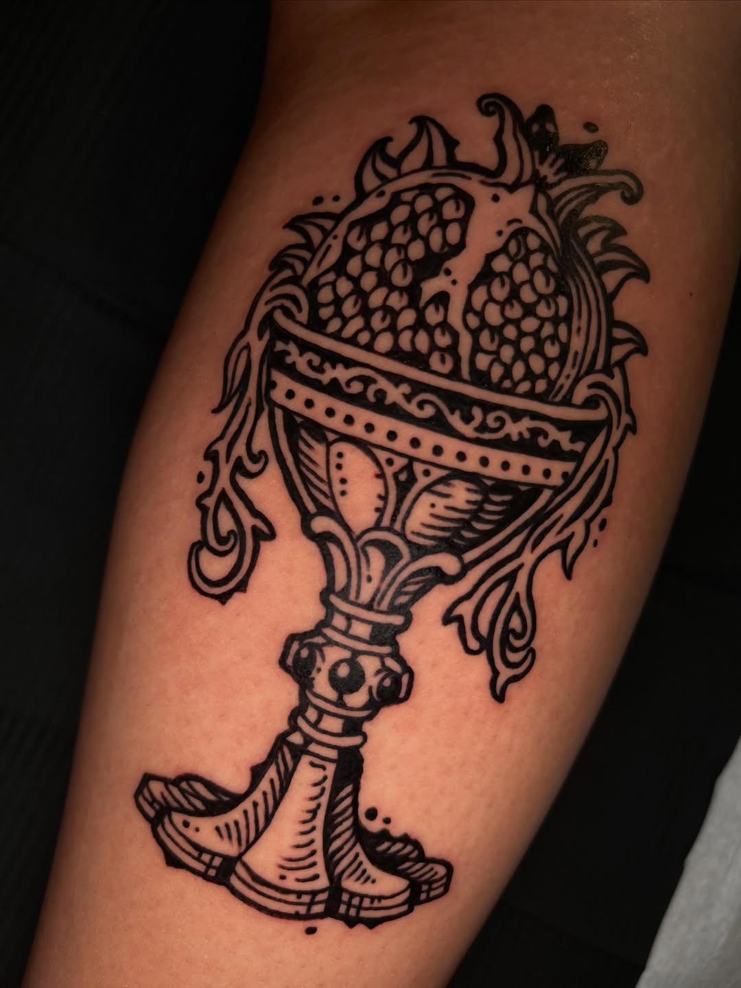 Tattoo by @jeremydrawsshit β blackwork