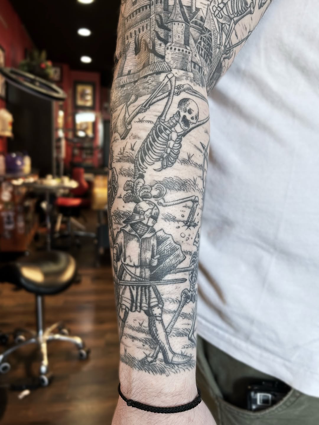 Tattoo by @takomanink — blackwork