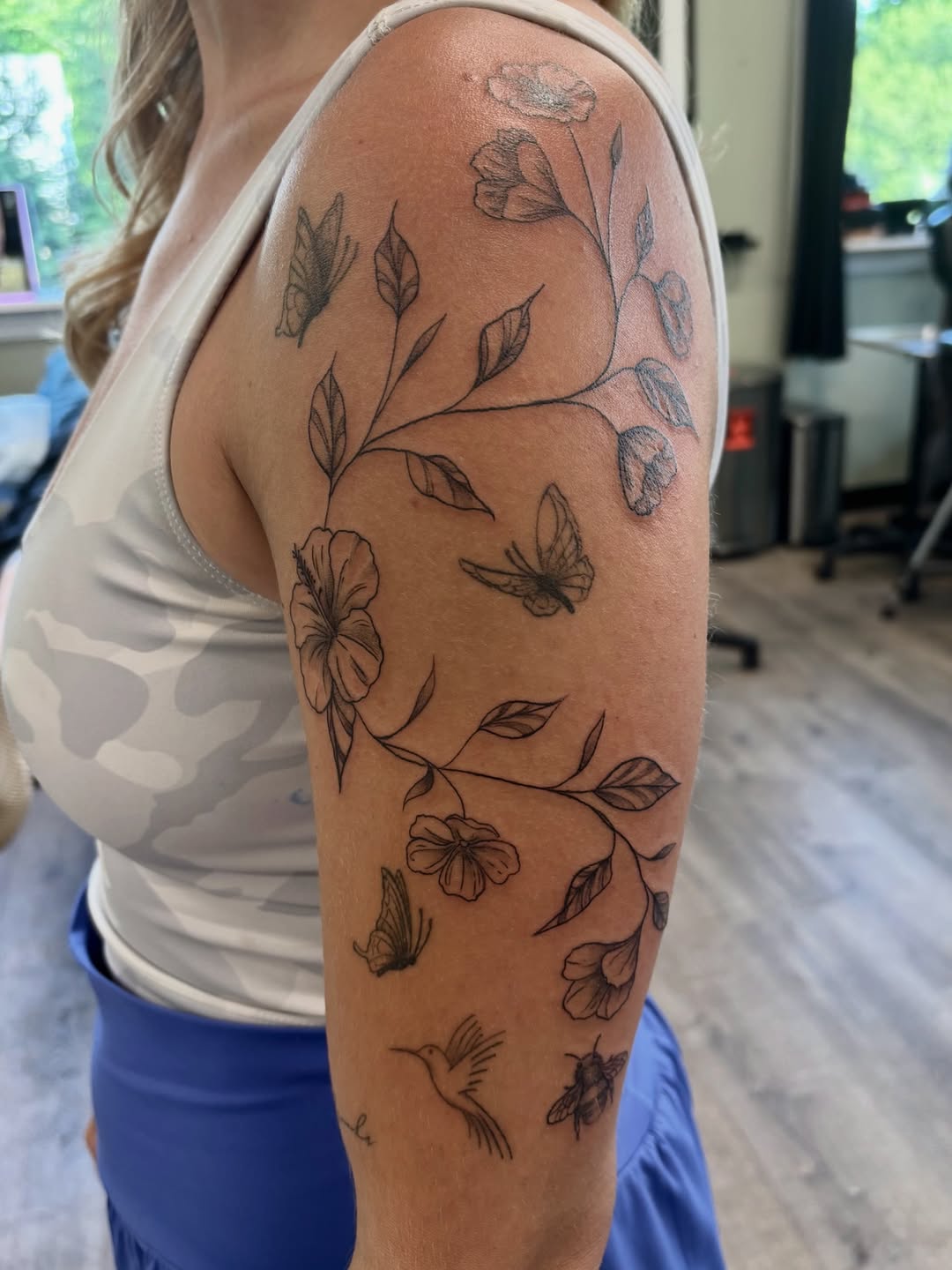 Tattoo by @sagerayink โ fine_line, illustrative