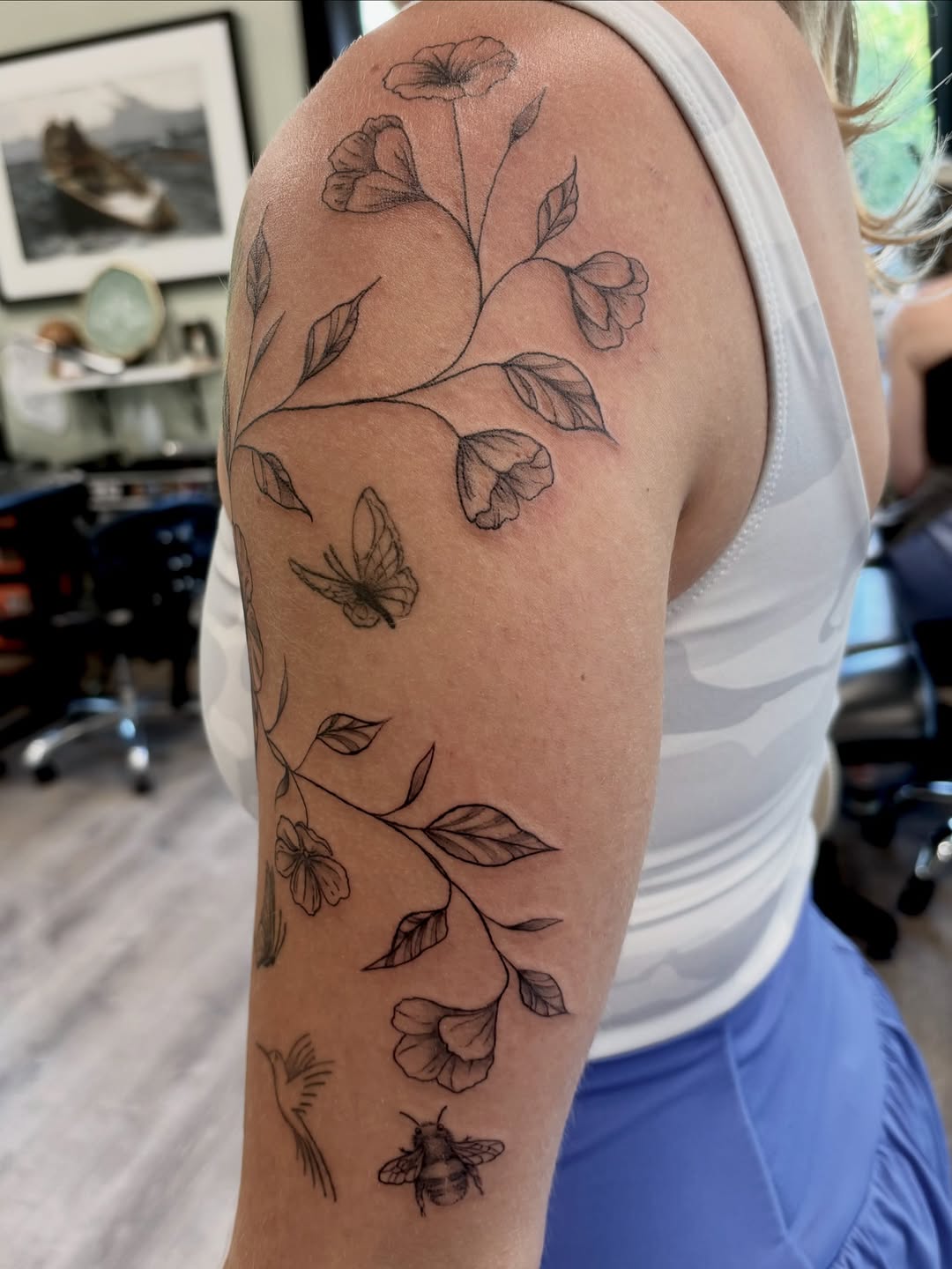 Tattoo by @sagerayink โ fine_line