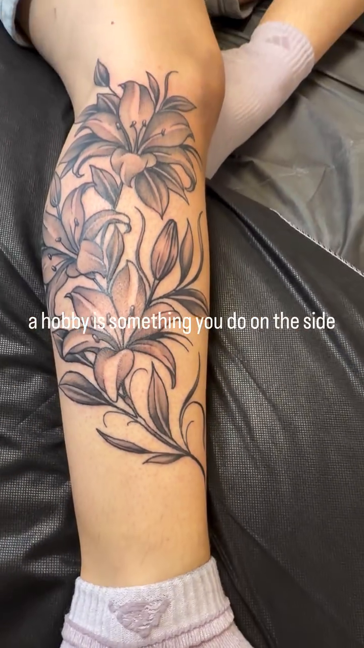 Tattoo by @missdee_tattoo — illustrative, black_and_grey