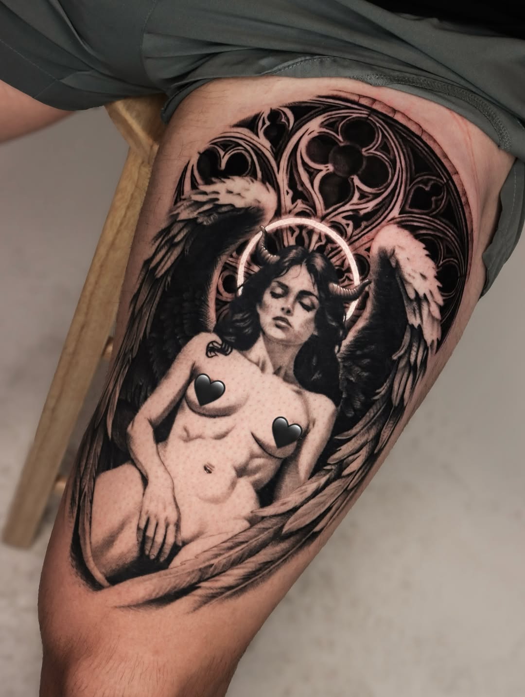 Tattoo by @jeffreindeltattoos — realism, black_and_grey