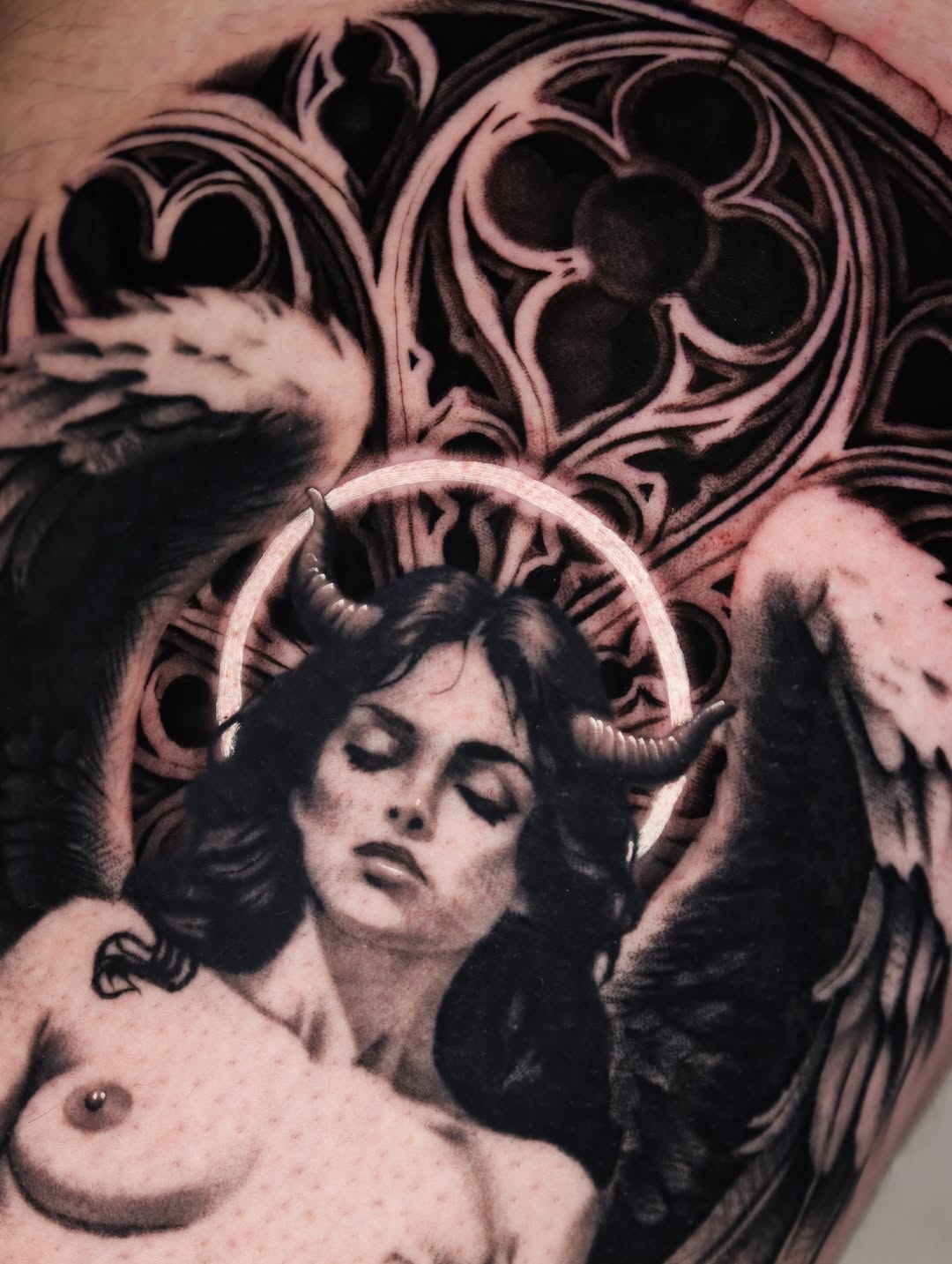 Tattoo by @jeffreindeltattoos — black_and_grey, realism