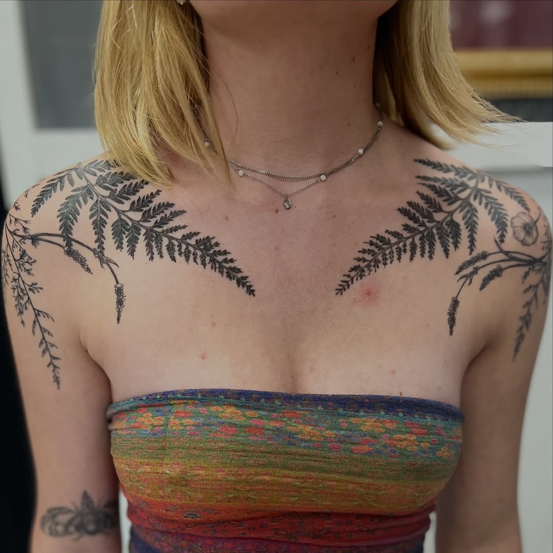 Tattoo by @hvley.ink — fine_line, black_and_grey