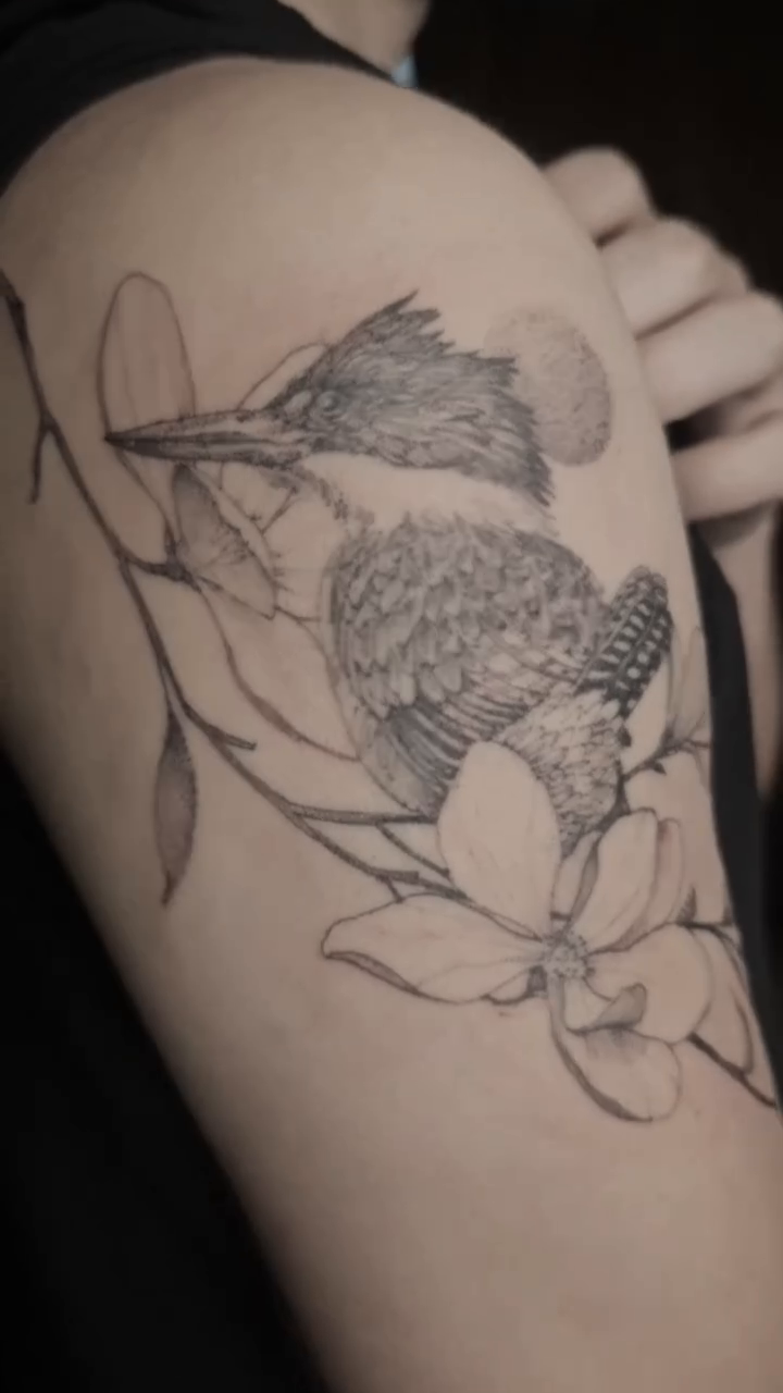 Tattoo by @hinstzart — fine_line, black_and_grey