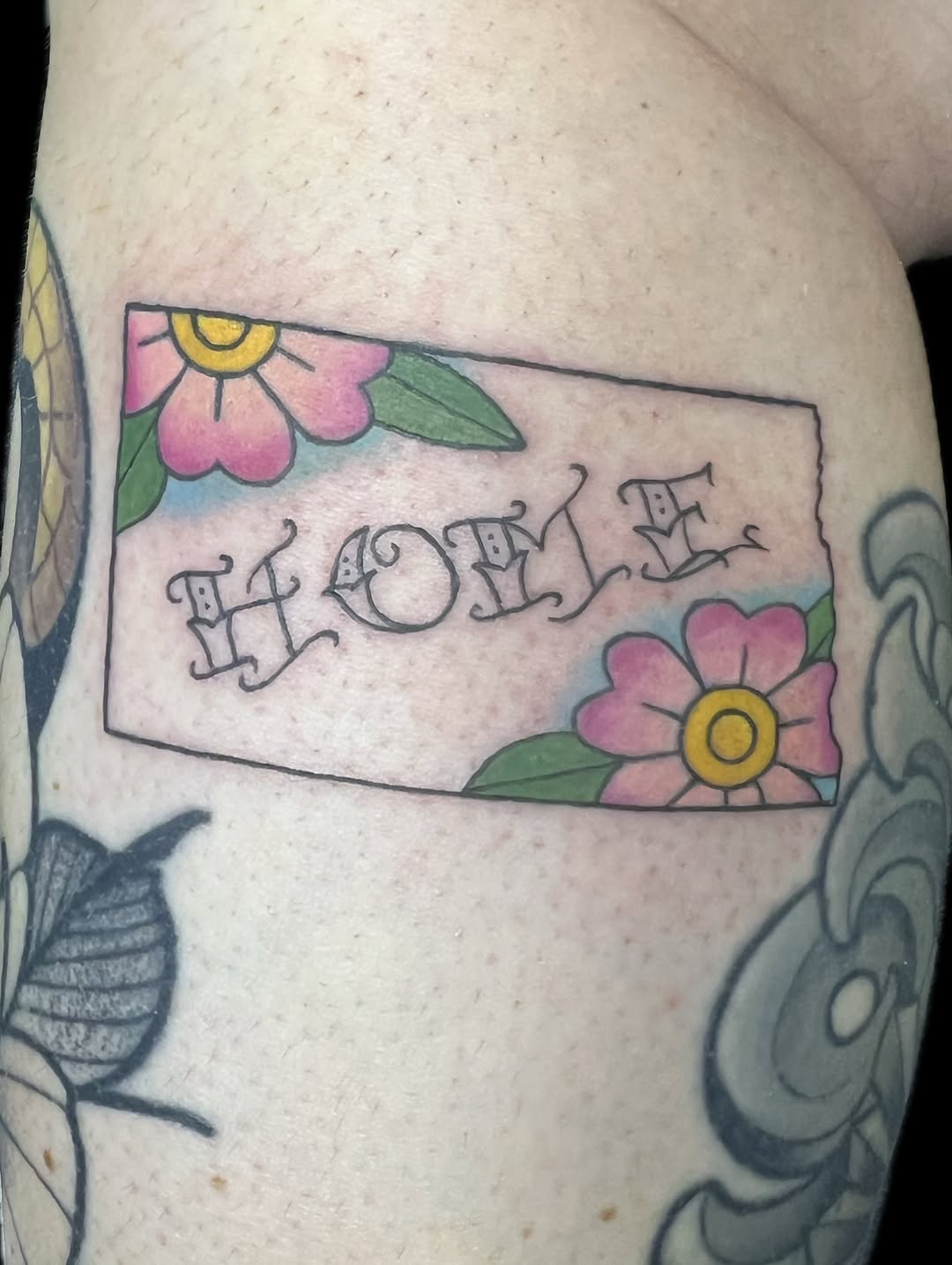 Tattoo by @walrus_milk — american_traditional, lettering_script