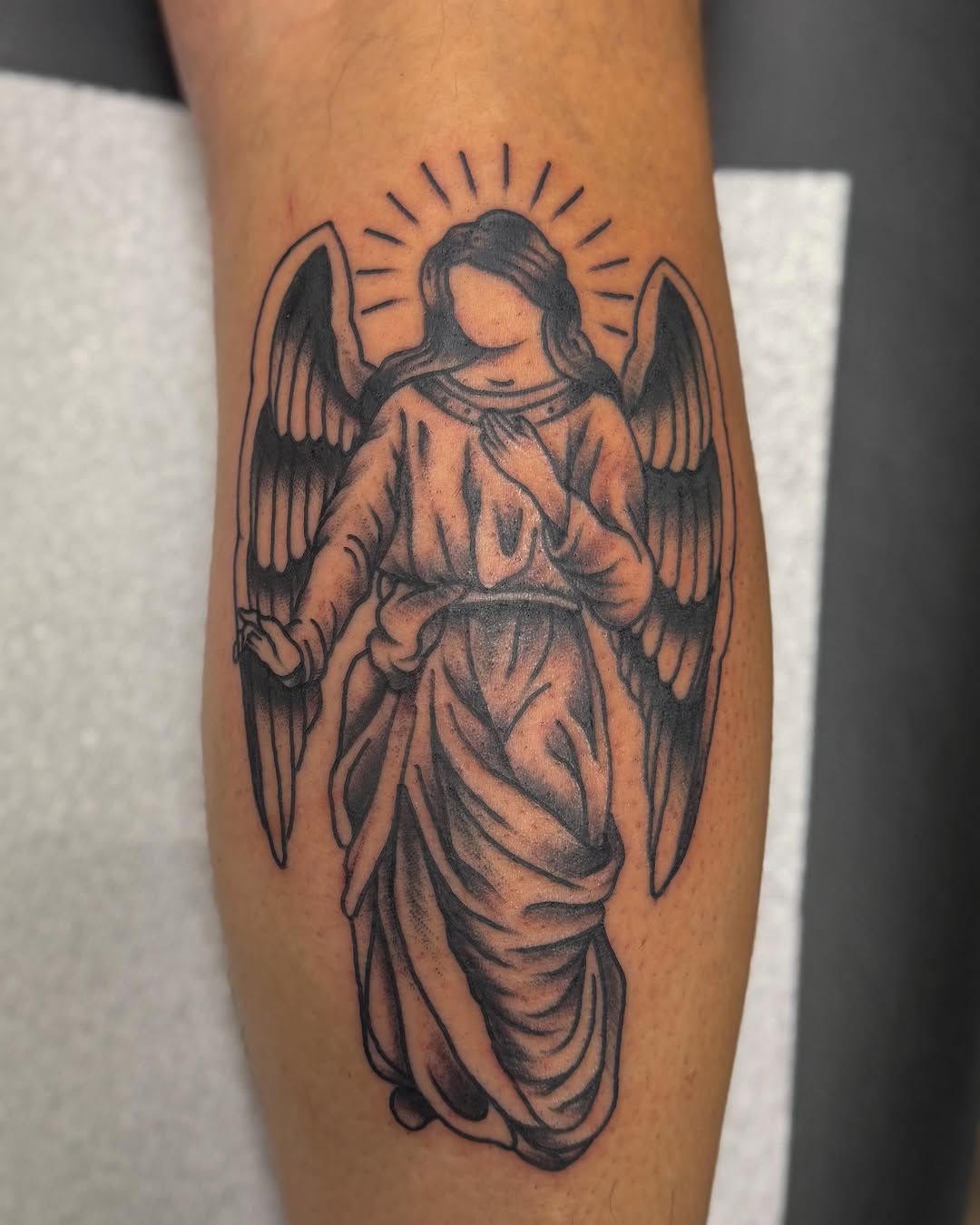 Tattoo by @zacxtatz — black_and_grey