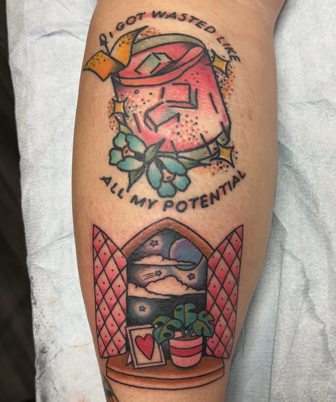 Tattoo by @missfinetattoo — american_traditional, lettering_script