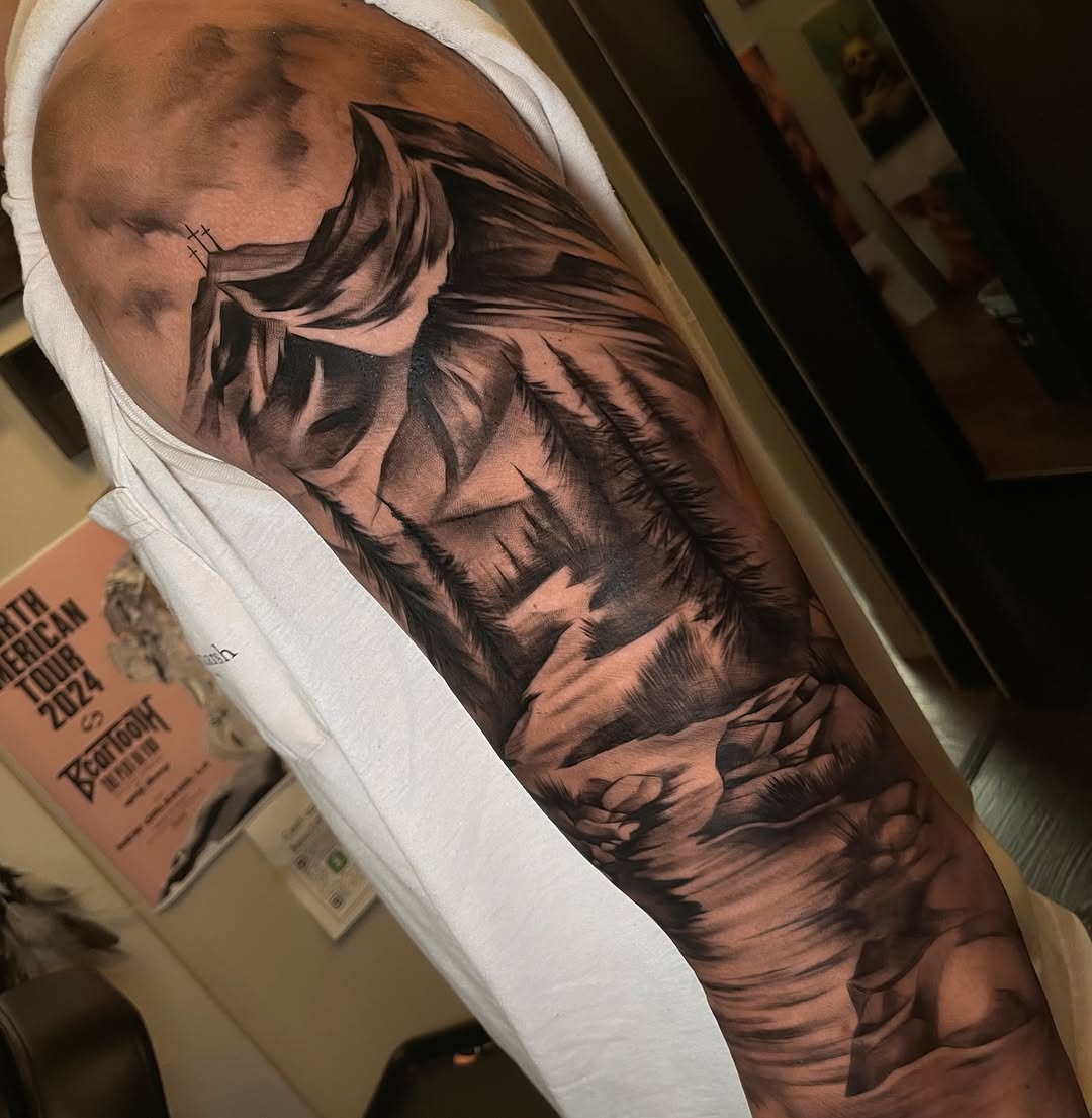 Tattoo by @eno93 — realism, black_and_grey