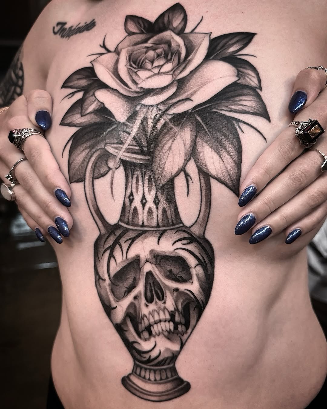 Tattoo by @squirestrahan — black_and_grey, realism