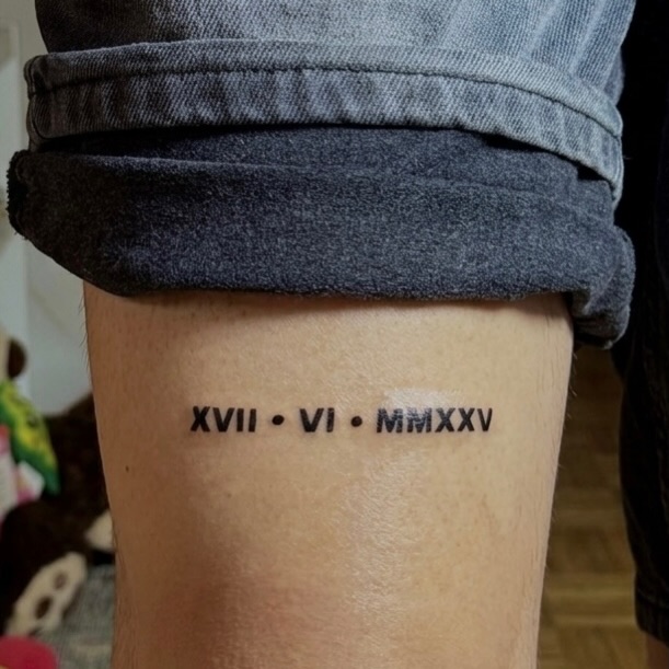 Tattoo by @ink.slayerr β lettering_script, minimalist