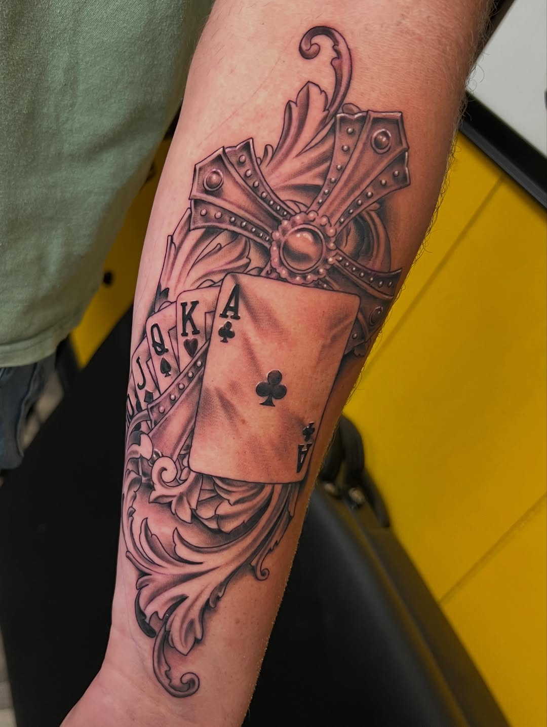 Tattoo by @dqtattoos — black_and_grey, realism