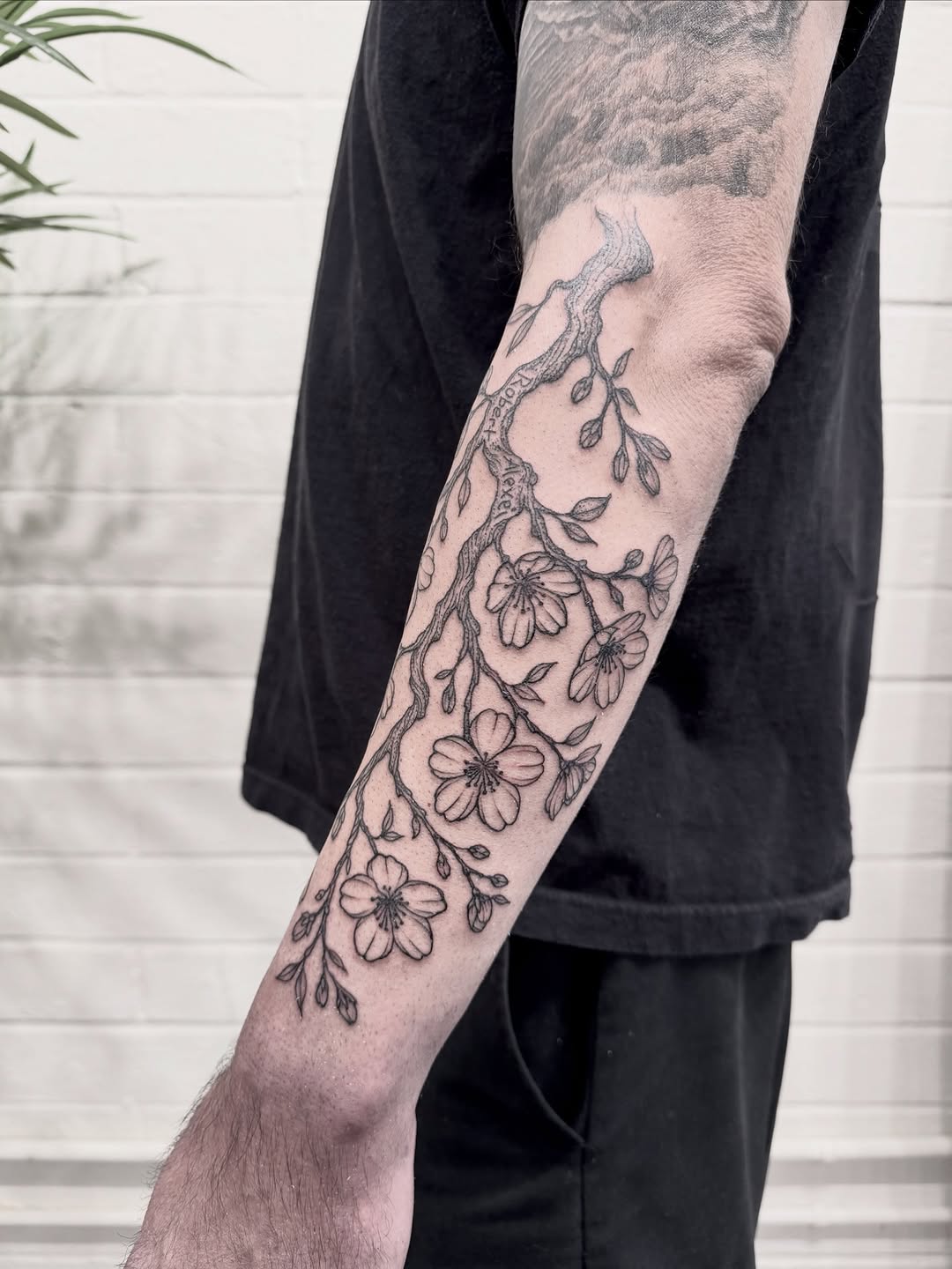 Tattoo by @shakuto_tattoos — fine_line, black_and_grey