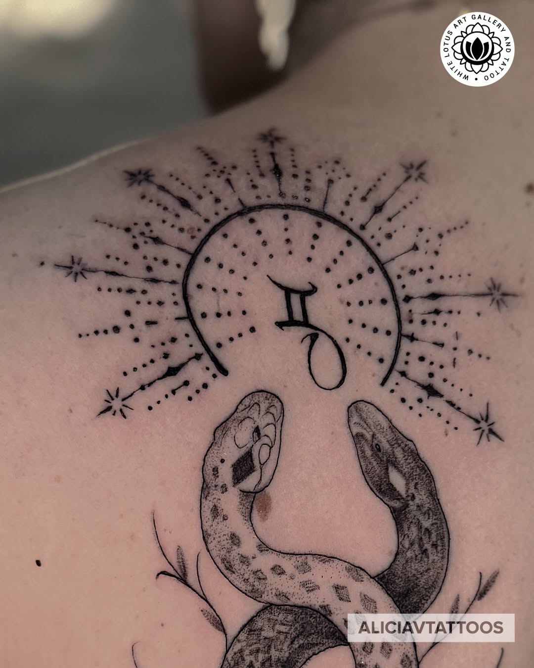 Tattoo by @aliciavtattoos — dotwork