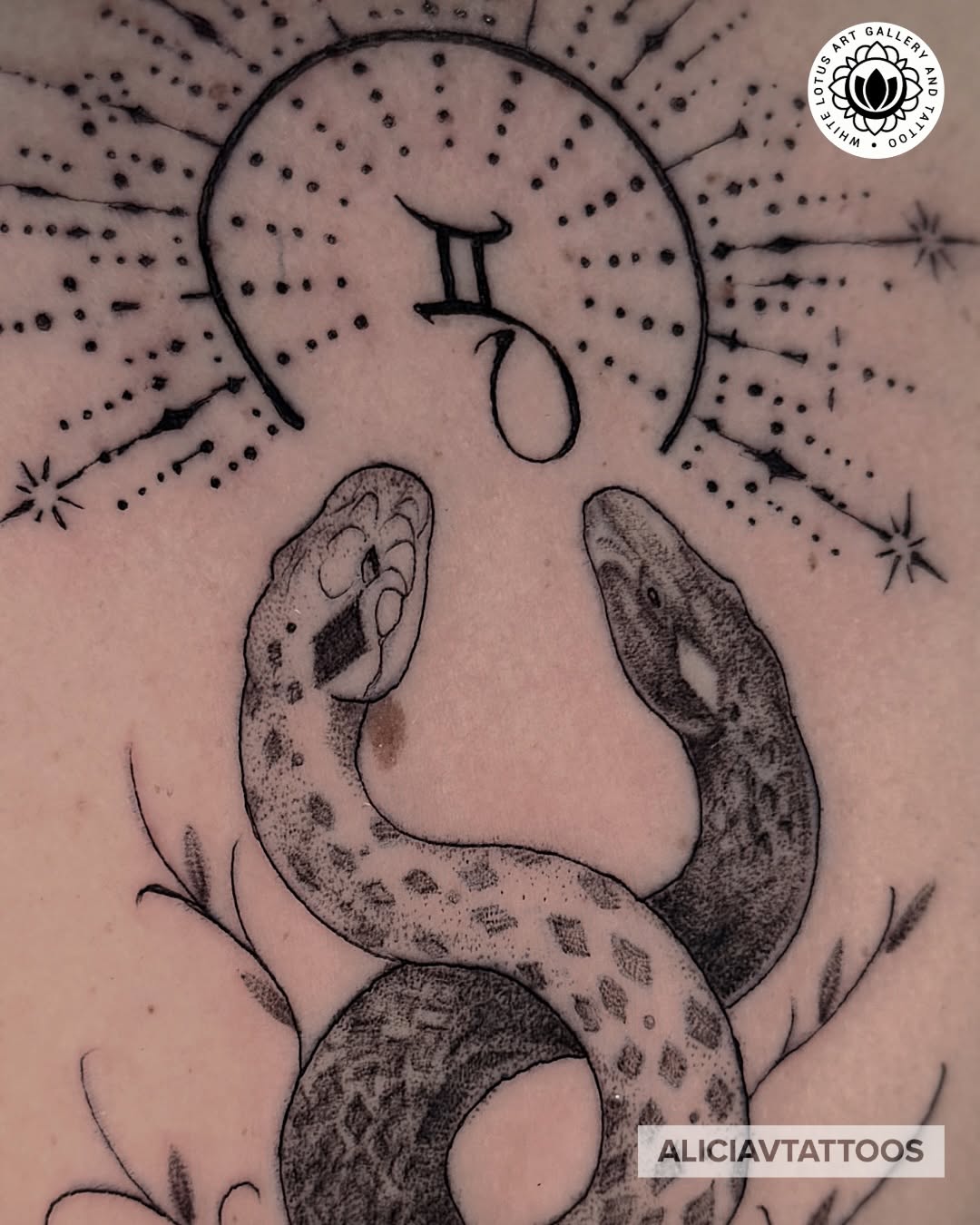 Tattoo by @aliciavtattoos — dotwork