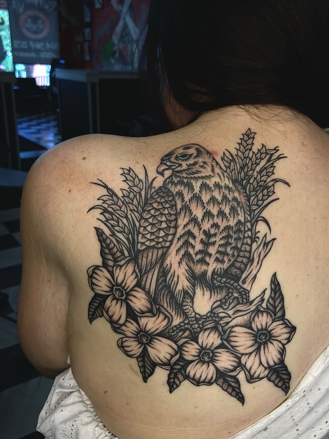 Tattoo by @ryansflashstash — black_and_grey, illustrative