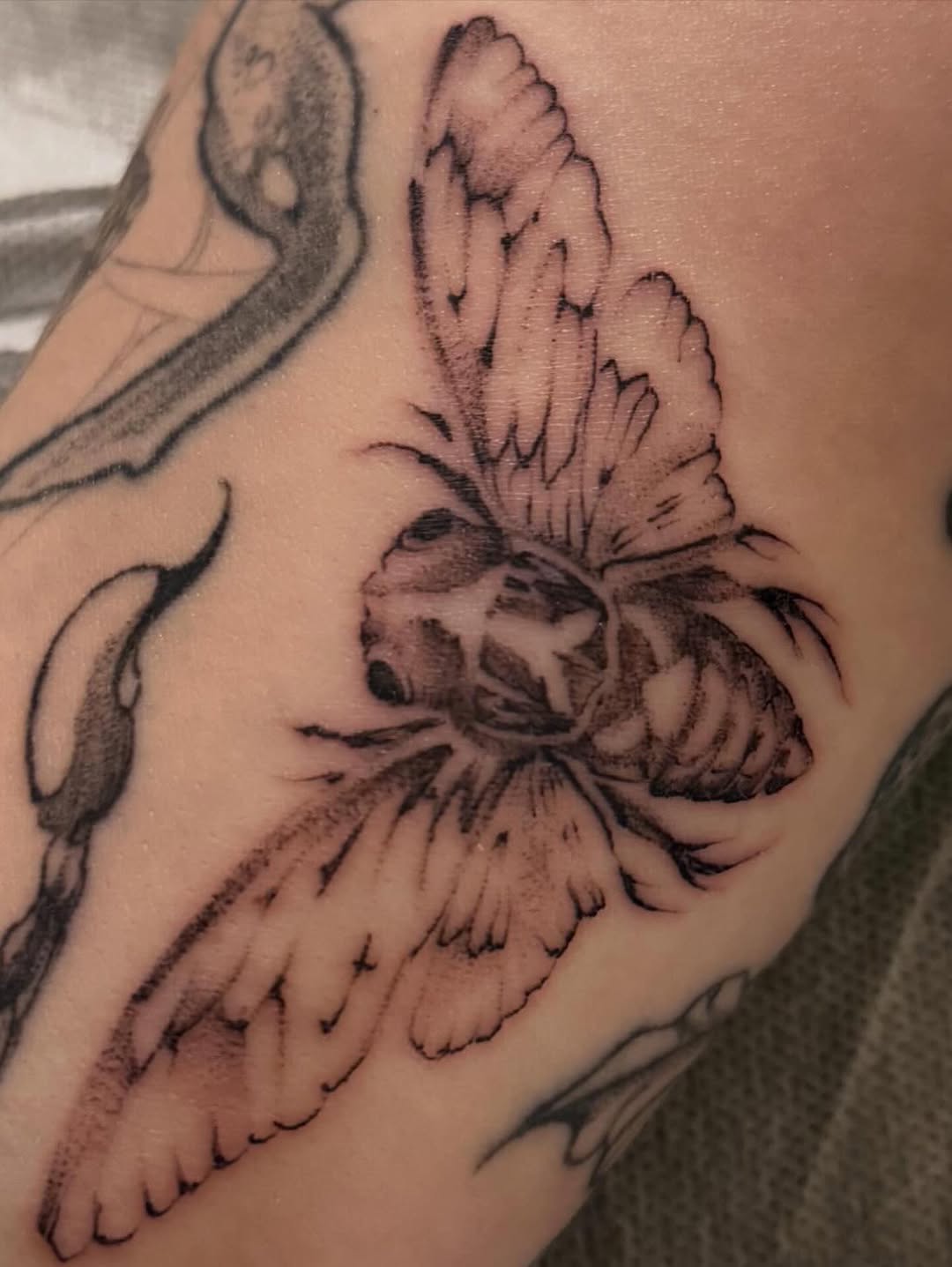 Tattoo by @polarizedbaby — black_and_grey, realism