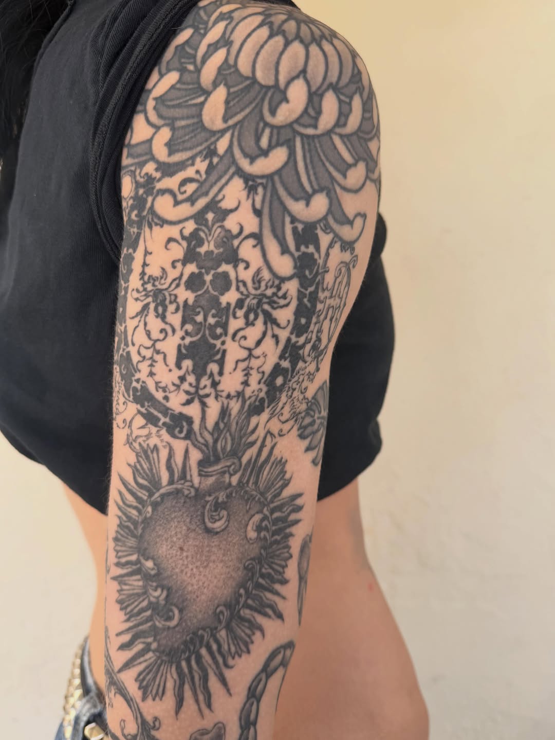 Tattoo by @polarizedbaby — black_and_grey, realism