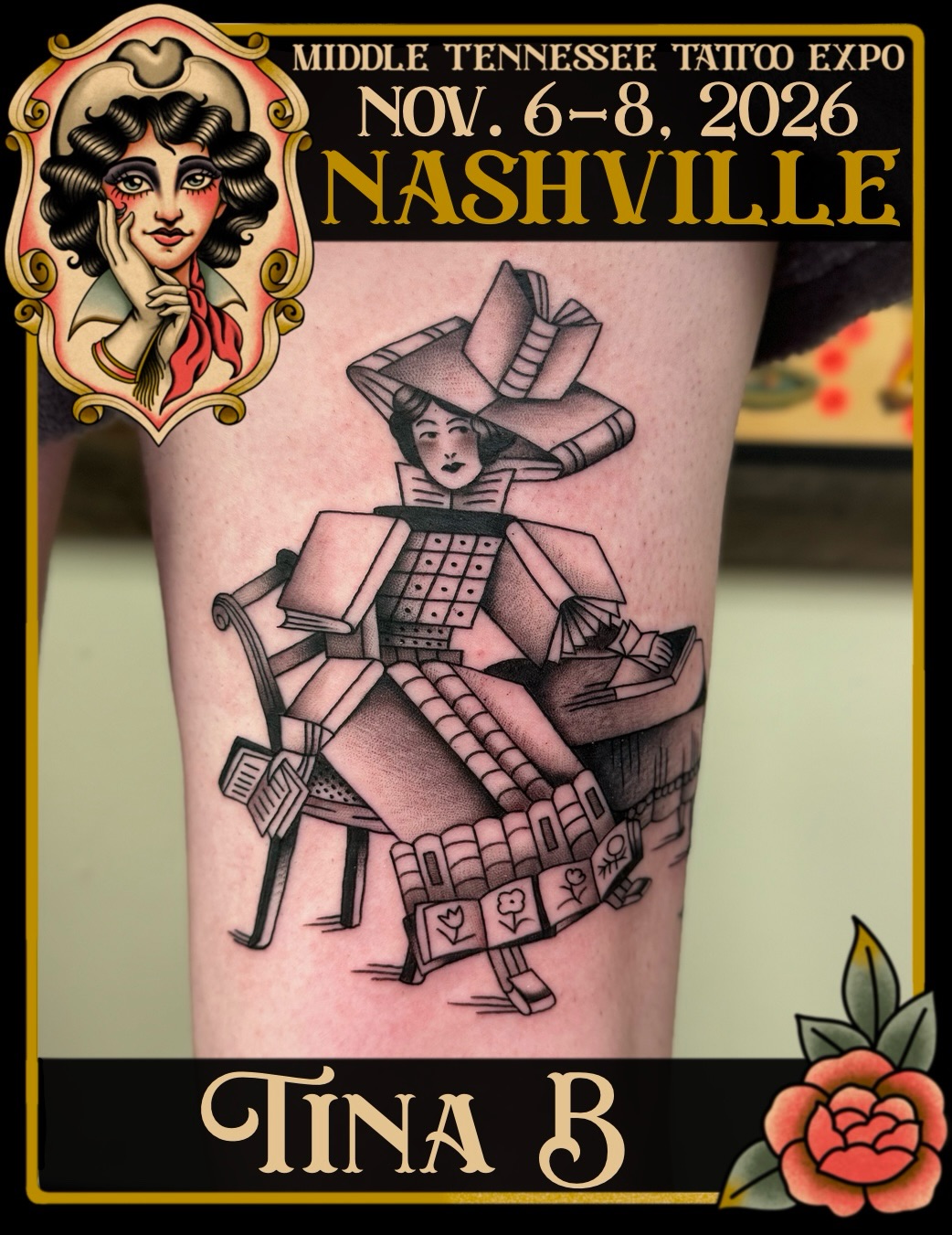 Tattoo by @tina_b_draws — american_traditional, neo_traditional